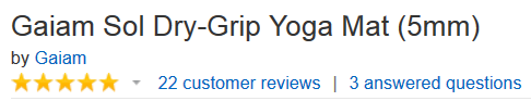 Gaiam Yoga mat